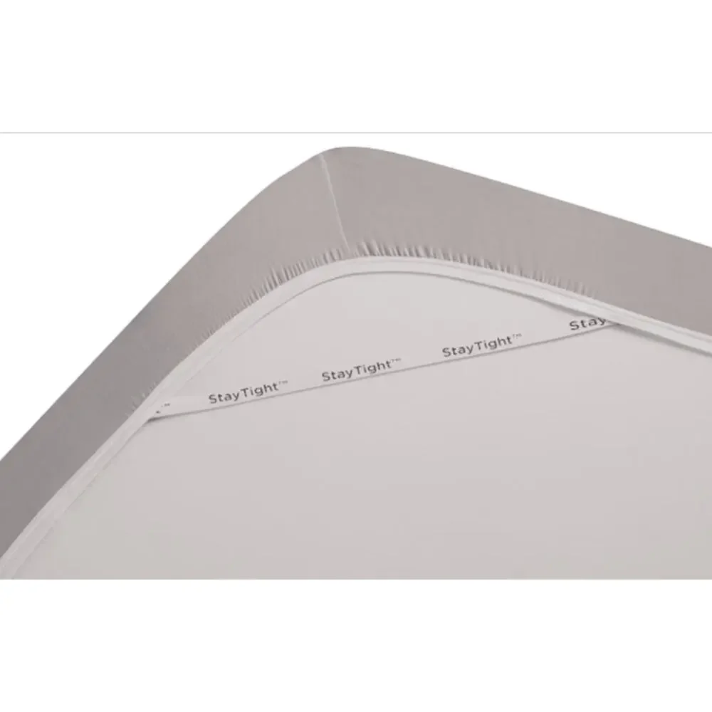 $150 Tempur-Pedic TEMPUR NWT-Rayon from Bamboo Jersey Sheet Set Twin Grey NIB